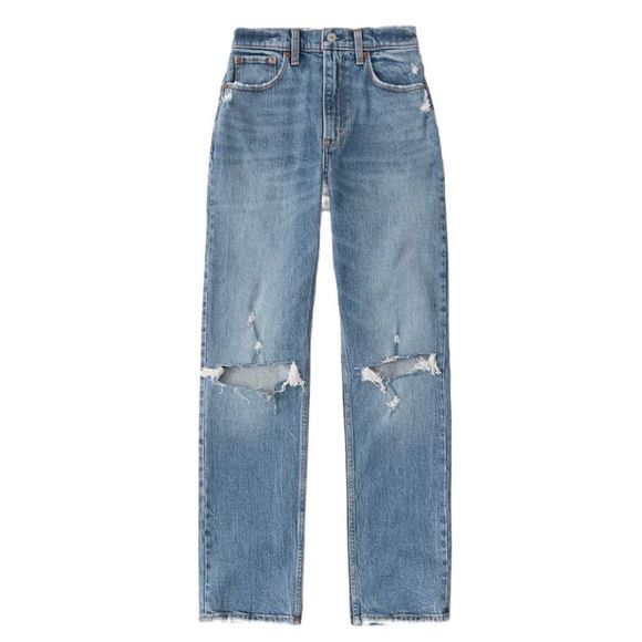 Abercrombie & Fitch Denim - Abercrombie & Fitch Curve Love Ultra High Rise 90s Straight Jean SIZE 30R